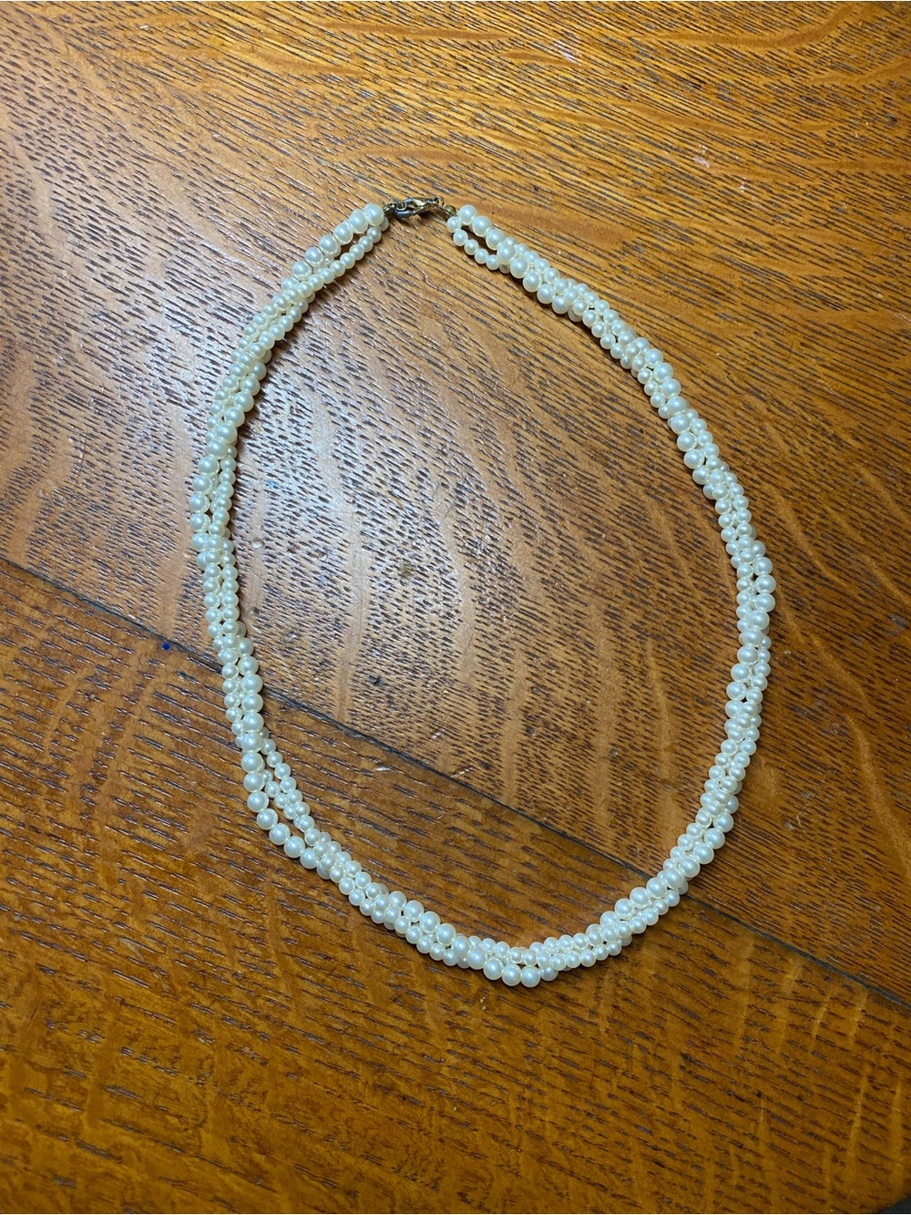 Classic Cream Pearl Twist Necklace - Women Jewelry